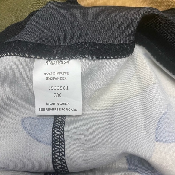 R2 Sport plus size 3X  camo highwaist mesh leggings - Picture 6 of 10